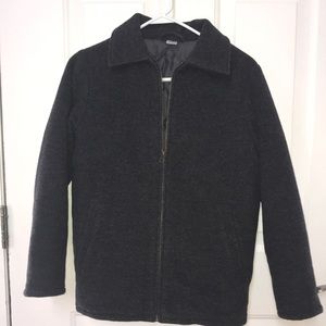 Heather Grey Wool Coat